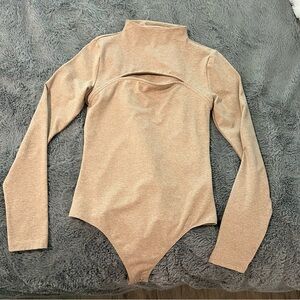 Body Compression Mock Neck‎ Cutout Bodysuit Size Small